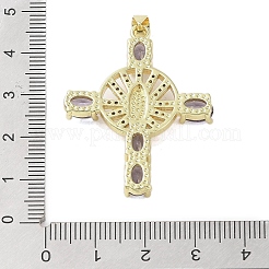 Real 18K Gold Plated Brass Micro Pave Cubic Zirconia Pendants&nbsp;KK-A209-33G
