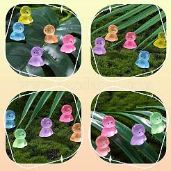 80Pcs 8 Colors Luminous Resin Doll Ornaments&nbsp;RESI-SZ0003-49