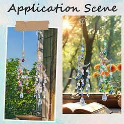 DIY Moon Hanging Suncatcher Making Kits&nbsp;DIY-SC0030-71