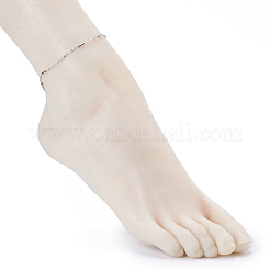 Tarnish Resistant 304 Stainless Steel Cable Chains Anklets&nbsp;AJEW-AN00392-01