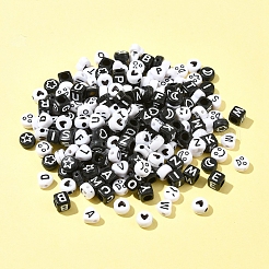 200Pcs Mixed Style and Shapes Acrylic Beads&nbsp;OACR-FS0001-68B