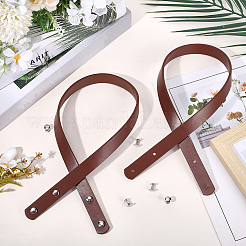 2Pcs PU Imitation Leather Rivet Bag Straps&nbsp;DIY-CL0002-35D
