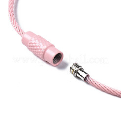 Spray Painted 201 Stainless Steel Wire Cable Keychains&nbsp;BJEW-T019-01K