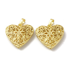 Rack Plating Brass Locket Pendants&nbsp;KK-G452-10G
