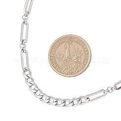 5MM 304 Stainless Steel Mixed Link Chain Necklaces&nbsp;NJEW-JN05850
