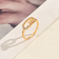 Brass Micro Pave Cubic Zirconia Finger Rings for Women&nbsp;RY6260