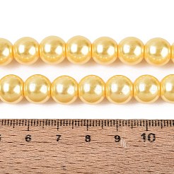 Baking Paint Pearlized Glass Pearl Bead Strands&nbsp;HY-ZX002-02A-67