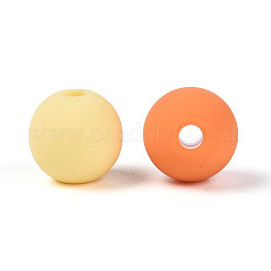 Frosted Opaque Acrylic Beads&nbsp;FACR-T008-04M-01