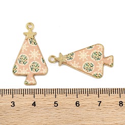 Christmas Theme Rack Plating Alloy Pendants&nbsp;FIND-M020-02F-G