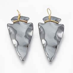 Non-magnetic Synthetic Hematite Pendants&nbsp;G-T094-08