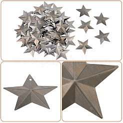 100Pcs 2 Styles Iron Pendants and Display Decorations&nbsp;AJEW-GF0012-15B