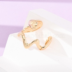 Irregular 304 Stainless Steel Cuff Open Rings&nbsp;SA-CBA725A-16G