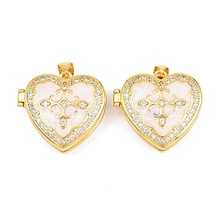Brass Locket Pendants&nbsp;KK-D232-05G