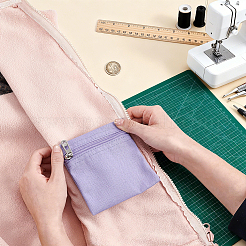 Canvas Cloth Zipper Bags&nbsp;ABAG-WH0077-09C-01