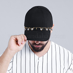 6Pcs 6 Styles Brass & Alloy Enamel Charms Baseball Cap Chain&nbsp;AJEW-GO00040