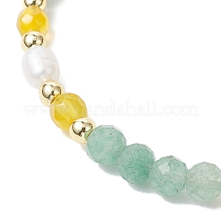 Natural Green Aventurine Beaded Bracelets&nbsp;BJEW-JB11763-04