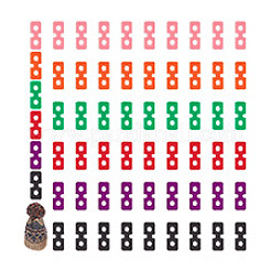 60Pcs 6 Colors Acrylic Knitted Hat Making Fastener Tool&nbsp;FIND-GA0004-05