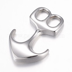 Non-Tarnish 304 Stainless Steel Hook Clasps&nbsp;STAS-P171-62P