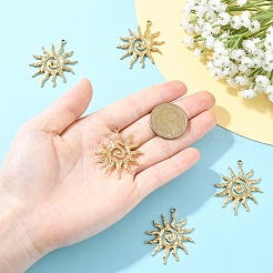 5Pcs 304 Stainless Steel Pendants&nbsp;STAS-YW0003-40