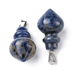 Natural Sodalite Pendants&nbsp;G-G998-C05