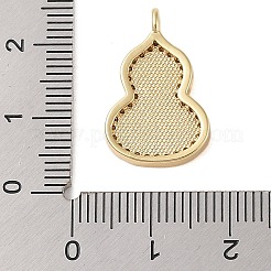 Brass Micro Pave Clear Cubic Zirconia Pendants&nbsp;KK-I712-39G