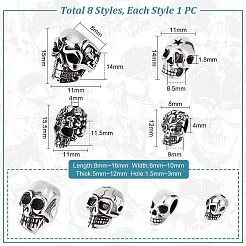 304 Stainless Steel Beads & European Beads&nbsp;STAS-UN0001-67AS