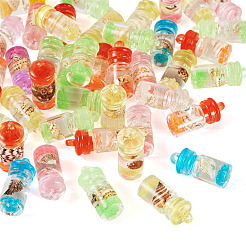 50Pcs Luminous Epoxy Resin Pendants&nbsp;RESI-TA0004-14
