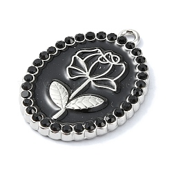 Rack Plating Alloy Enamel Pendants&nbsp;FIND-Z051-07P