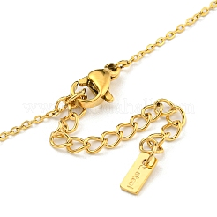 Ion Plating(IP) 304 Stainless Steel Chain Necklace&nbsp;NJEW-A027-02G