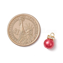 12Pcs Glass Pearl Charms&nbsp;PALLOY-TA00294