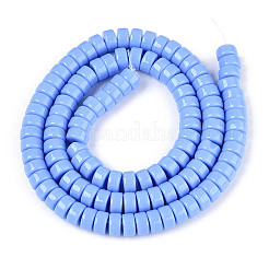 Opaque Solid Color Glass Beads Strands&nbsp;GLAA-N026-3x6mm-08