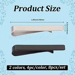 8Pcs 2 Colors Stainless Steel Money Clips&nbsp;TOOL-GF0003-54