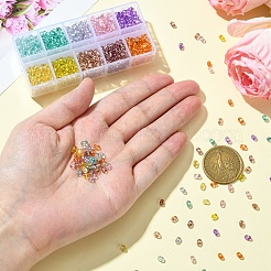 50G 10 Colors Baking Paint Glass Seed Beads&nbsp;SEED-YW0002-51B
