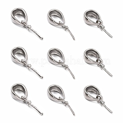 Brass Cup Pearl Peg Bails Pin Pendants&nbsp;KK-M156-02P-NR
