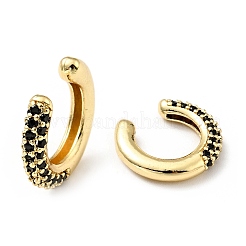 Cubic Zirconia C-Shaped Cuff Earrings&nbsp;EJEW-G295-19G-02