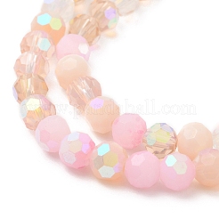 Electroplate Glass Beads Strands&nbsp;EGLA-P048-A06