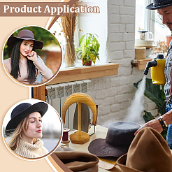 Wooden Hat Display Stand&nbsp;AJEW-WH0270-604