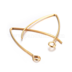 304 Stainless Steel Earring Hooks&nbsp;STAS-F191-02G-B