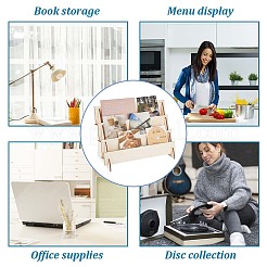3-Tier Assembled Wood Organizer Display Risers&nbsp;ODIS-WH0002-84