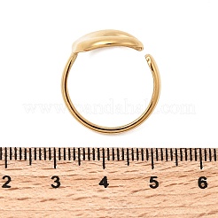 304 Stainless Steel Cuff Rings for Women&nbsp;RJEW-B137-02G-03
