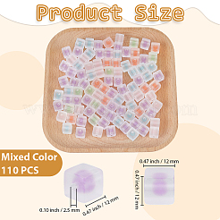 110Pcs Transparent Acrylic Beads&nbsp;OACR-PA0001-94
