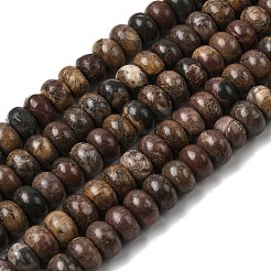Natural Picasso Stone/Polychrome Jasper Beads Strands&nbsp;G-A280-A27-02