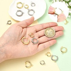 16Pcs 201 Stainless Steel Huggie Hoop Earring Findings&nbsp;STAS-FS0002-27A