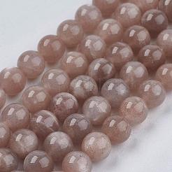 Natural Sunstone Beads Strands&nbsp;G-J157-8mm-07