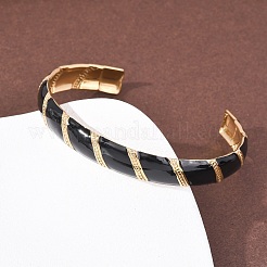 304 Stainless Steel Enamel Bangles for Women&nbsp;LS-BJEW-H637-01G