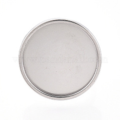 304 Stainless Steel Cuff Ring Findings&nbsp;STAS-S080-040H-P