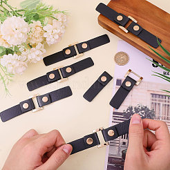 6Pcs PU Leather & Alloy Side Clip Detachable Purse Suspension Clasps for Bag Strap Making&nbsp;FIND-CA0010-42