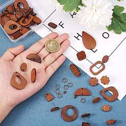 DIY Geometry Drop Earring Making Kits&nbsp;DIY-SZ0008-13