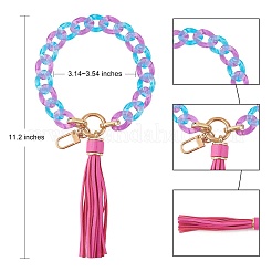 Chain Link Wristlet Keychain&nbsp;HJEW-SW00014-04