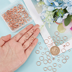 200Pcs 4 Styles Alloy Soldered Closed Jump Rings&nbsp;KK-PH0009-06